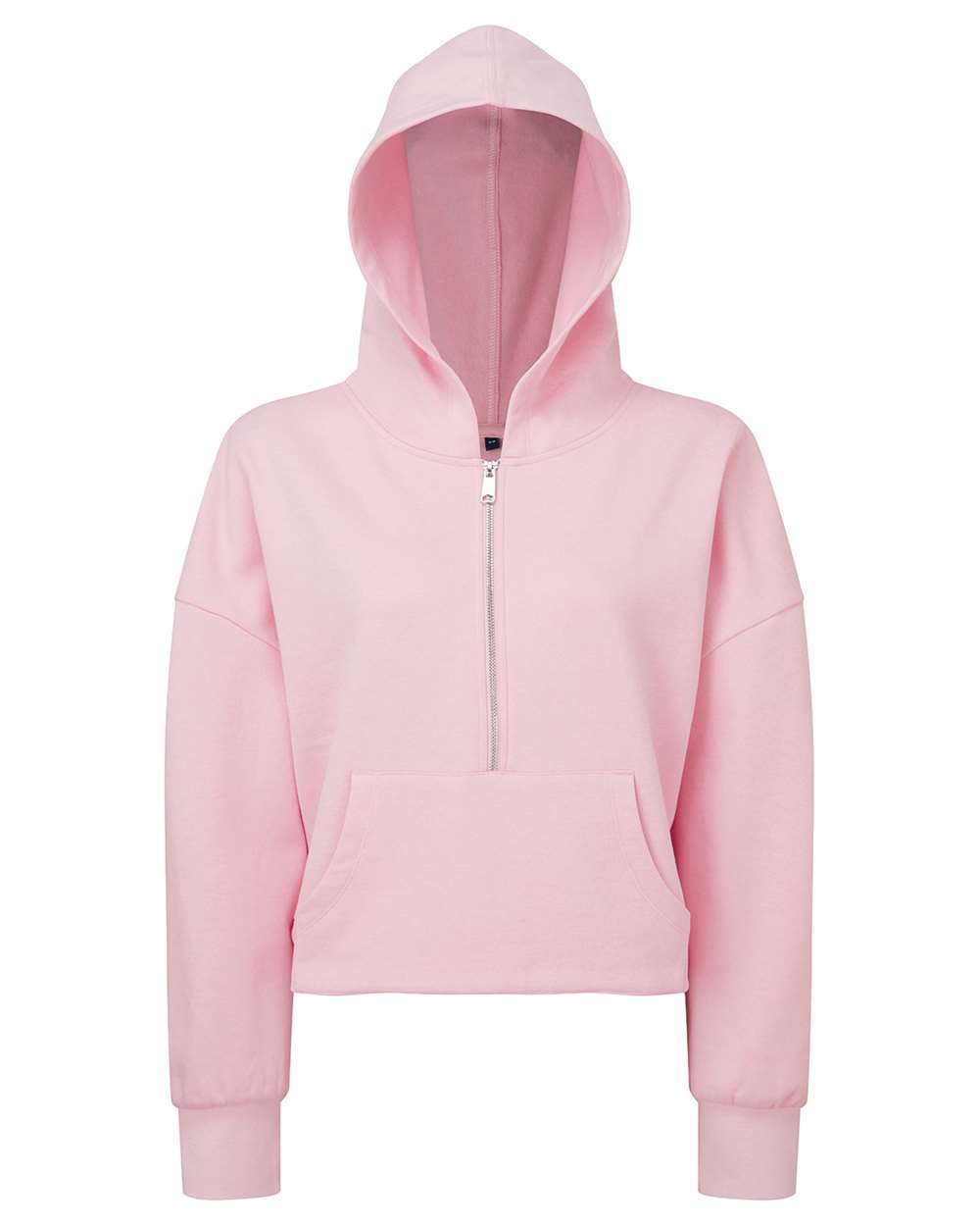 Women's Alice Half-Zip Hooded Sweatshirt - Front - B854A2302 - Light Pink