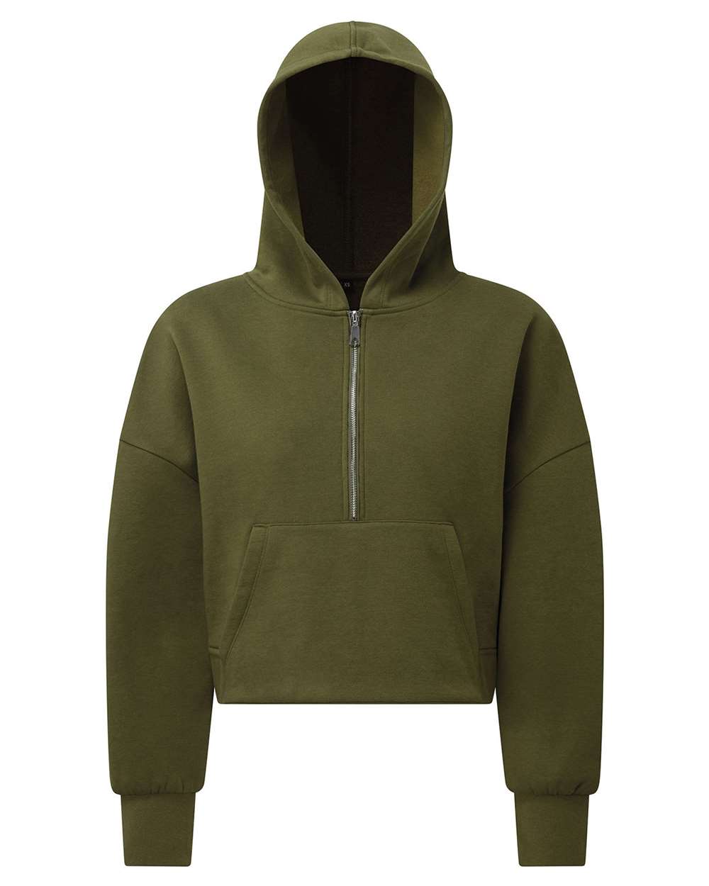 Women's Alice Half-Zip Hooded Sweatshirt - Front - B854A2542 - Olive