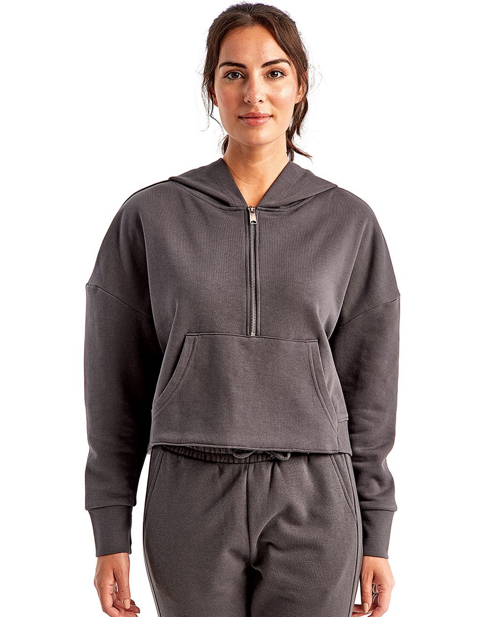 Women's Alice Half-Zip Hooded Sweatshirt - styleImage