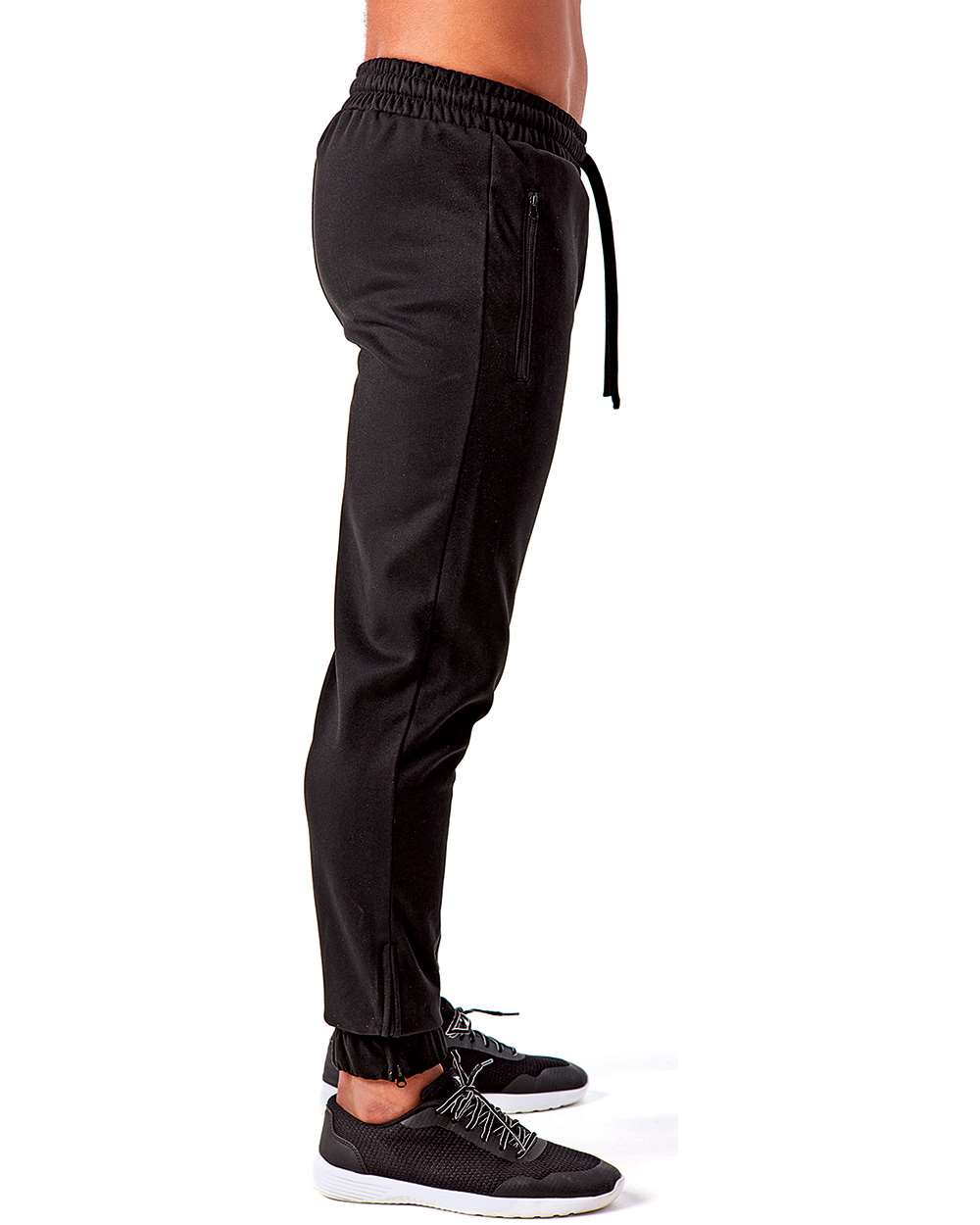 Men's Spun Dyed Joggers - OnModelSide - B859A2503 - Black