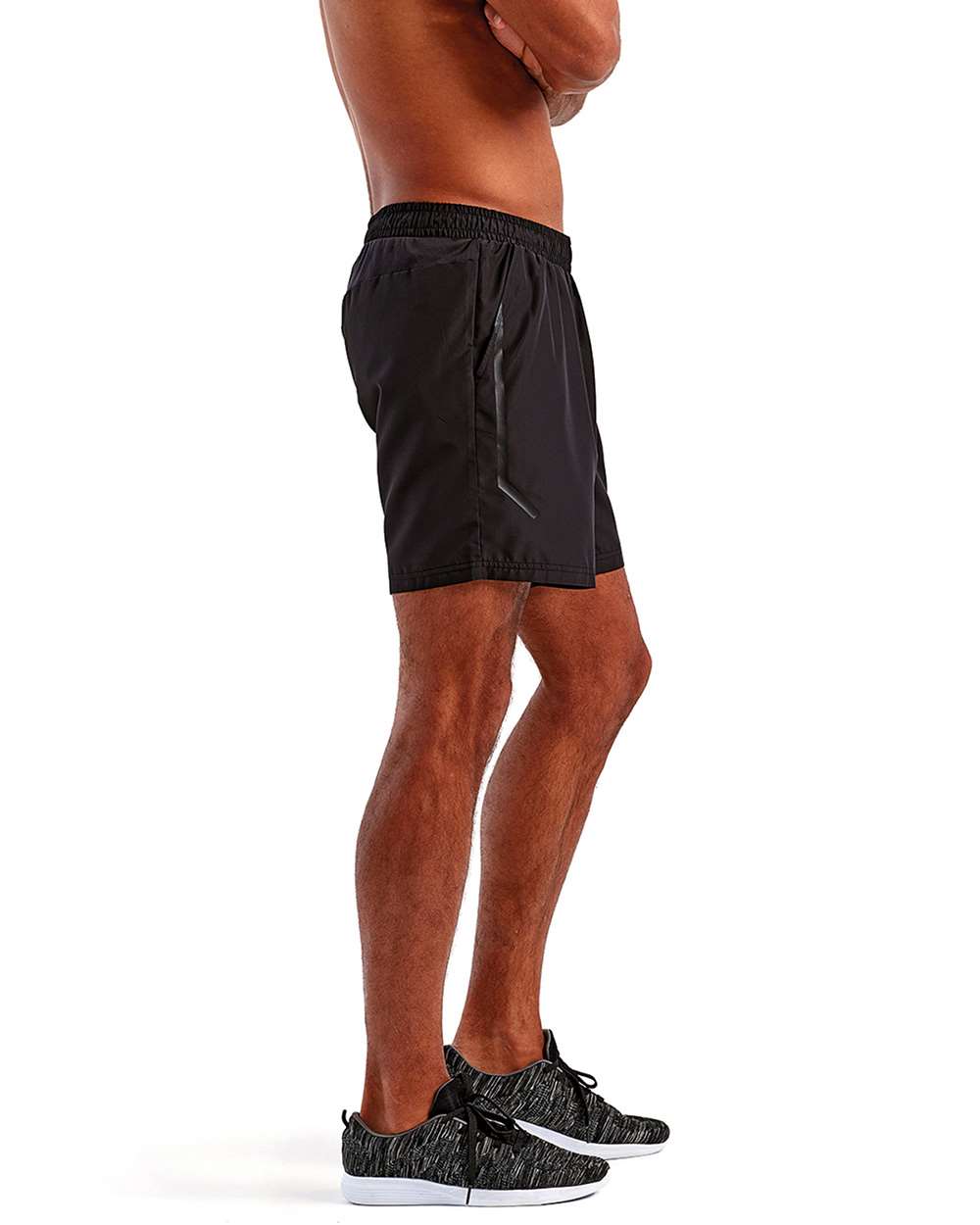 Men's Training Shorts - OnModelSide - B851A2503 - Black