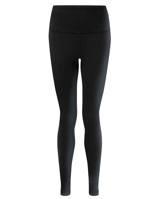 Youth Recycled Performance Legging - Front - B857A2503 - Black