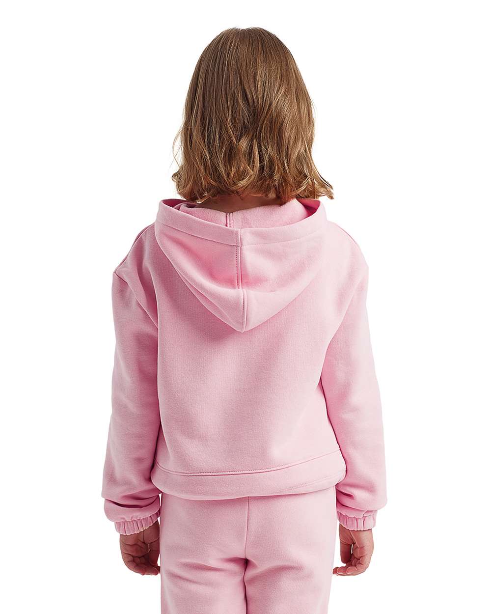 Youth Maria Hooded Sweatshirt - OnModelBack - B130A2303 - Light Pink