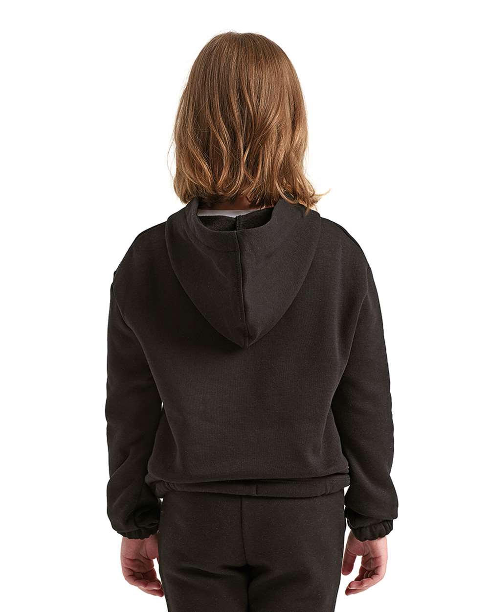 Youth Maria Hooded Sweatshirt - OnModelBack - B130A2503 - Black