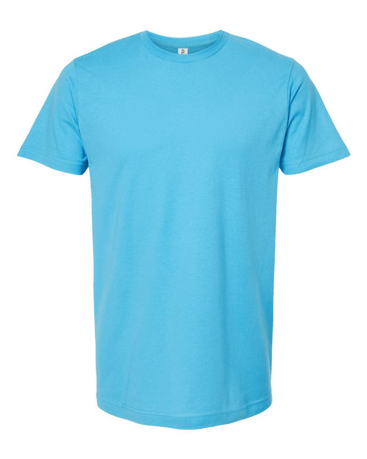Men's Fine Jersey T-Shirt - Front - B10259042 - Aqua