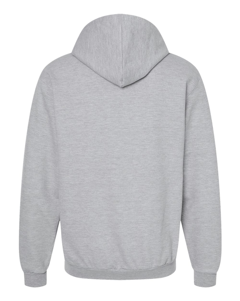 Unisex Full-Zip Hooded Sweatshirt - Back - B10359092 - Heather Grey