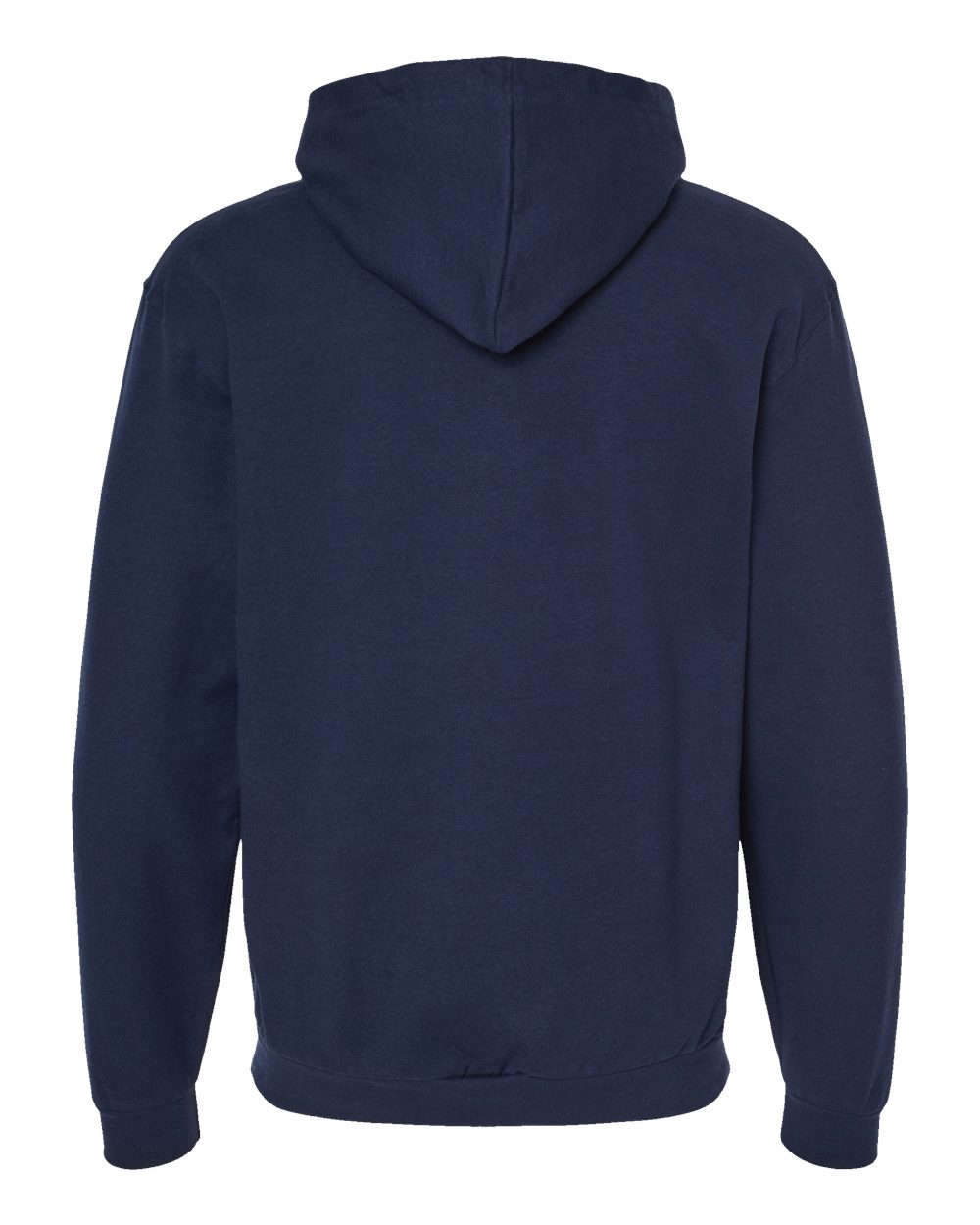 Unisex Full-Zip Hooded Sweatshirt - Back - B10359652 - Navy