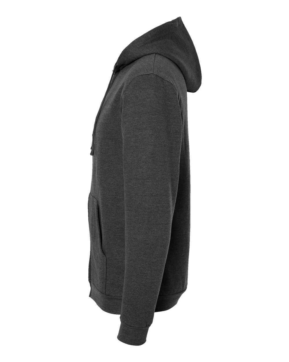 Unisex Full-Zip Hooded Sweatshirt - DirectSide - B10359112 - Heather Graphite