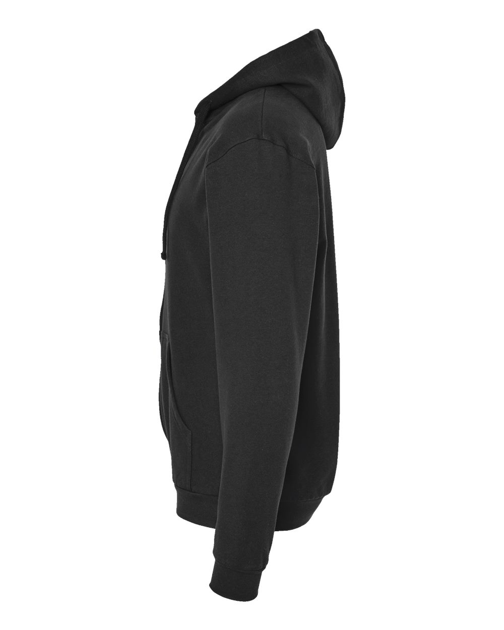 Unisex Full-Zip Hooded Sweatshirt - DirectSide - B10359502 - Black