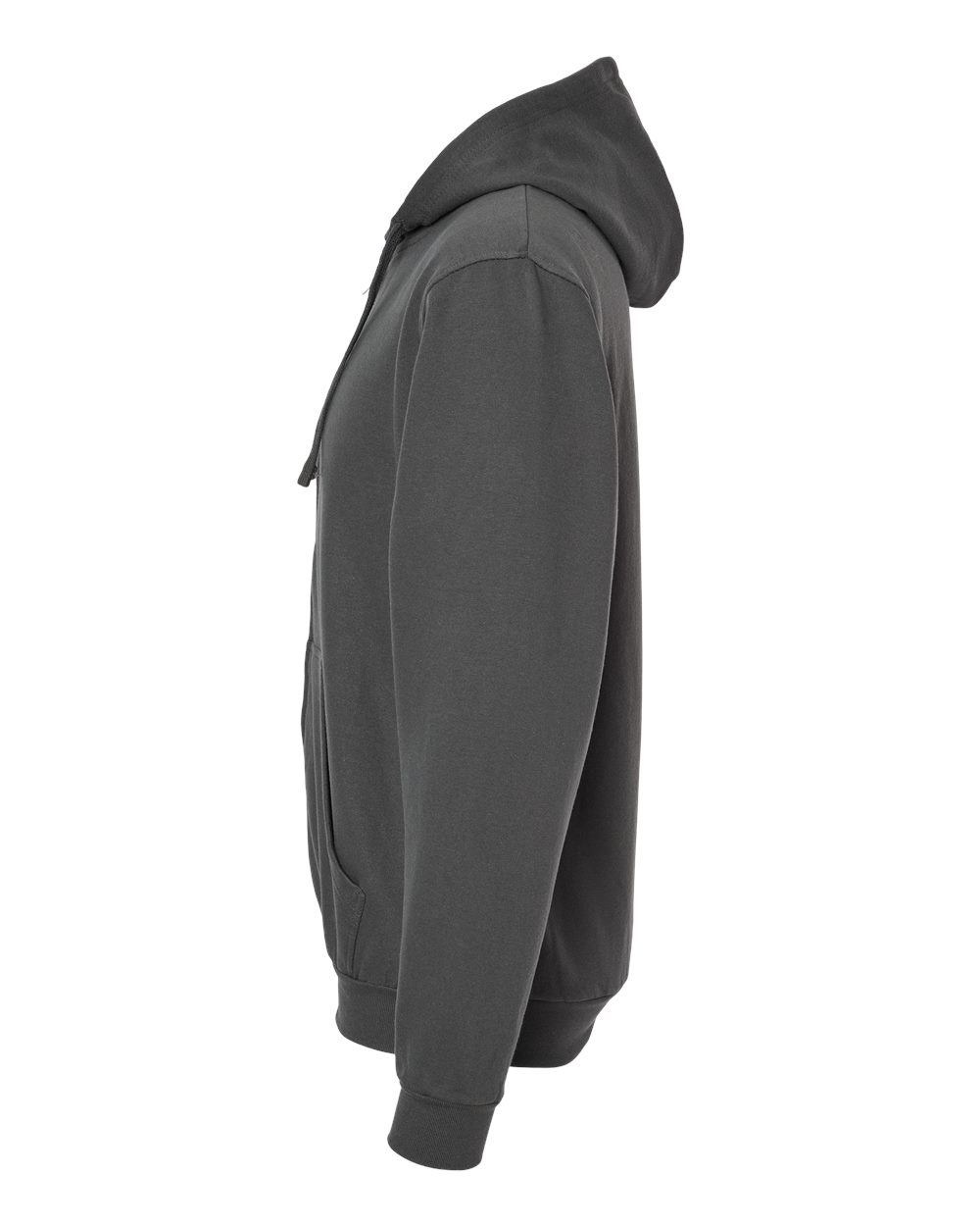 Unisex Full-Zip Hooded Sweatshirt - DirectSide - B10359592 - Charcoal