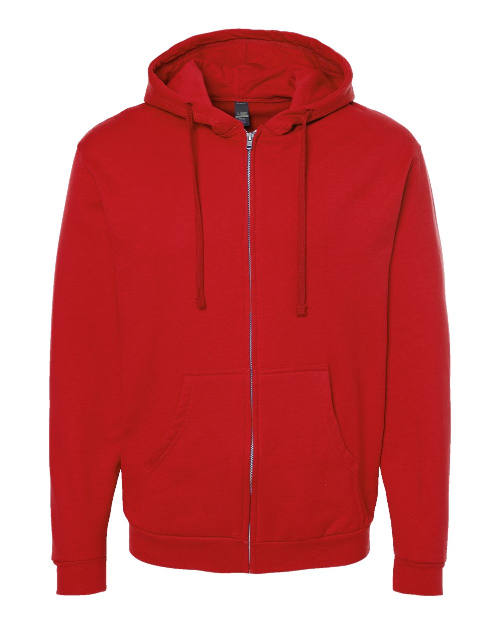 Unisex Full-Zip Hooded Sweatshirt - Front - B10359122 - Red