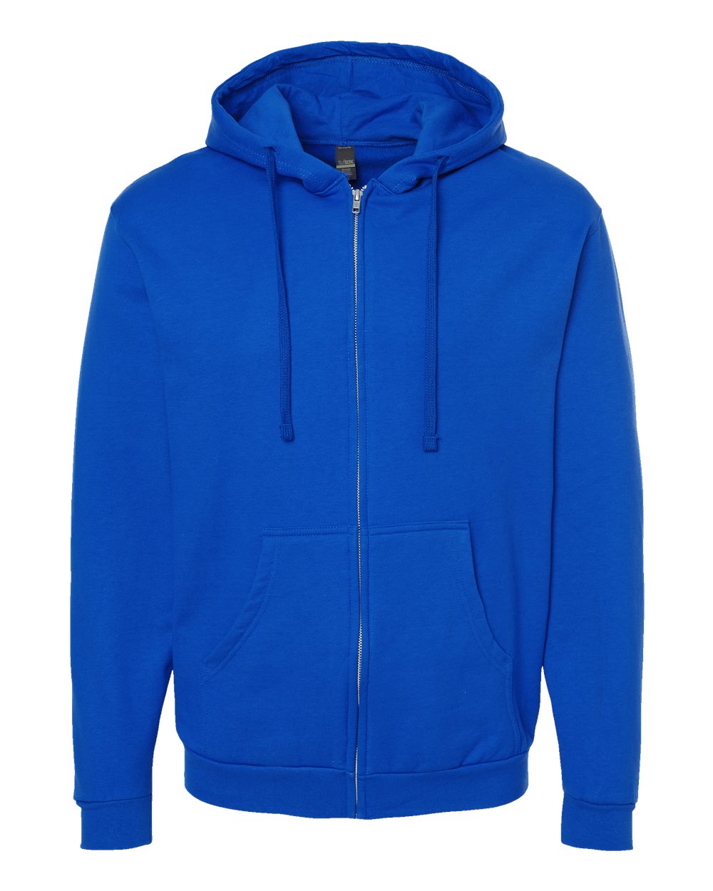 Unisex Full-Zip Hooded Sweatshirt - Front - B10359752 - Royal