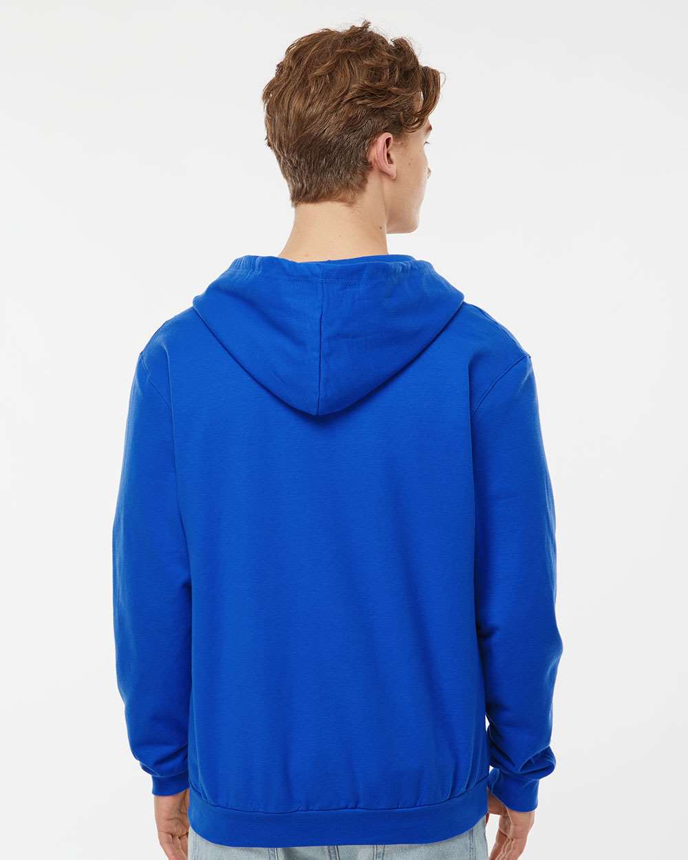 Unisex Full-Zip Hooded Sweatshirt - OnModelBack - B10359752 - Royal