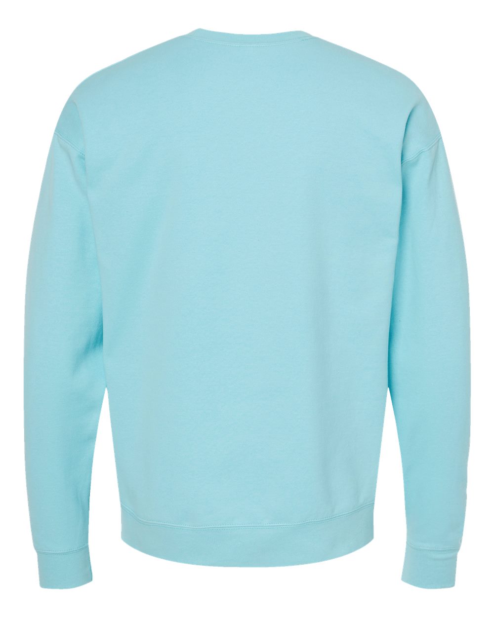 Unisex Fleece Crewneck Sweatshirt - Back - B10459122 - Purist Blue