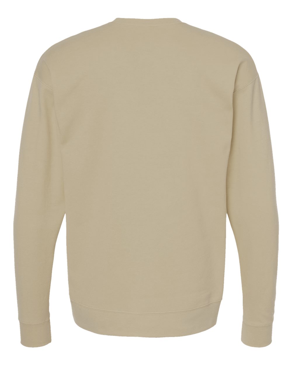 Unisex Fleece Crewneck Sweatshirt - Back - B10459242 - Sand