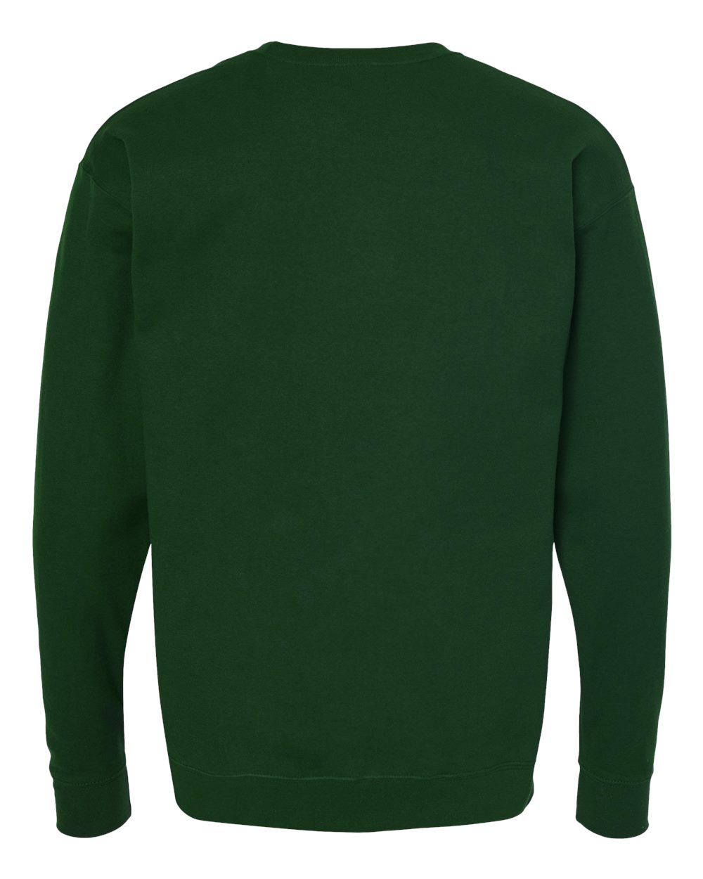 Unisex Fleece Crewneck Sweatshirt - Back - B10459542 - Forest