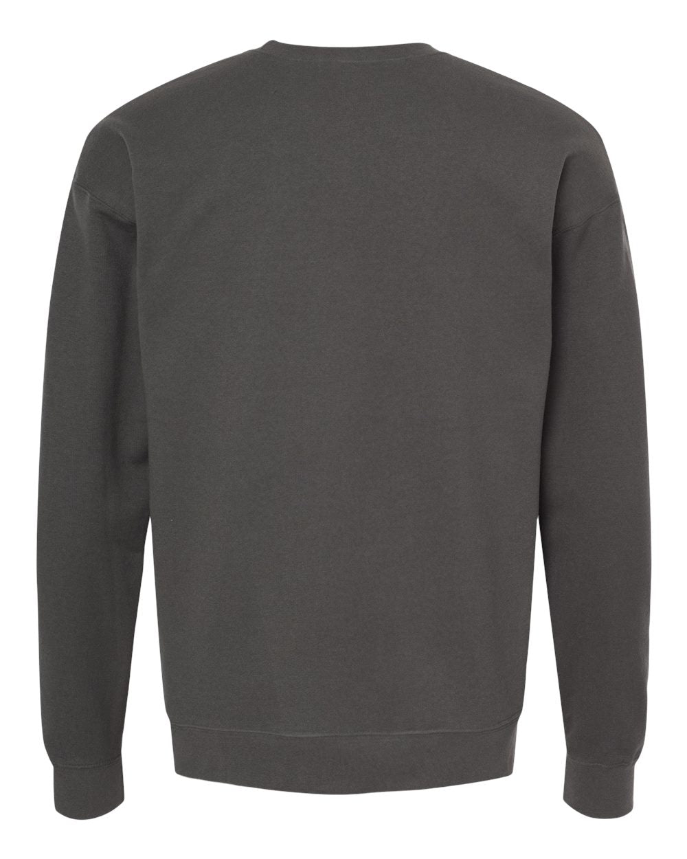 Unisex Fleece Crewneck Sweatshirt - Back - B10459592 - Charcoal