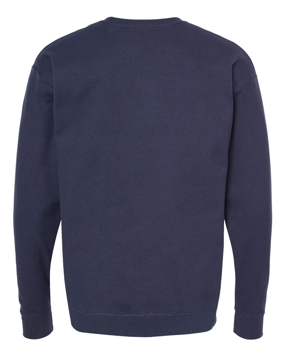Unisex Fleece Crewneck Sweatshirt - Back - B10459652 - Navy