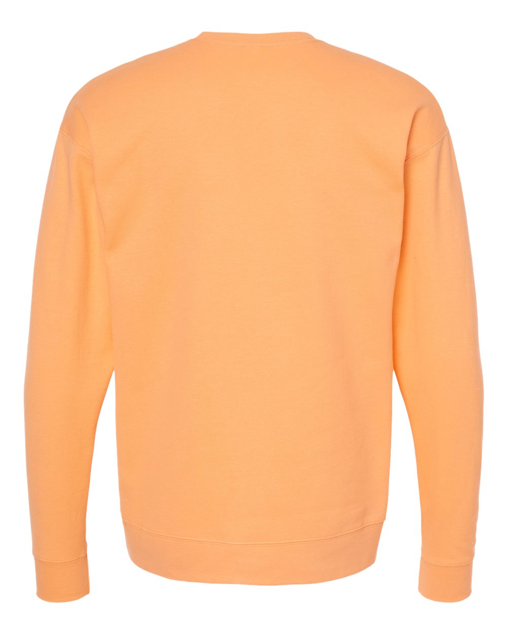Unisex Fleece Crewneck Sweatshirt - Back - B10459662 - Cantaloupe