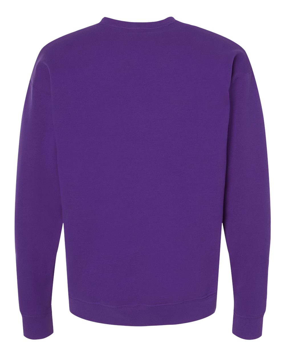 Unisex Fleece Crewneck Sweatshirt - Back - B10459672 - Purple
