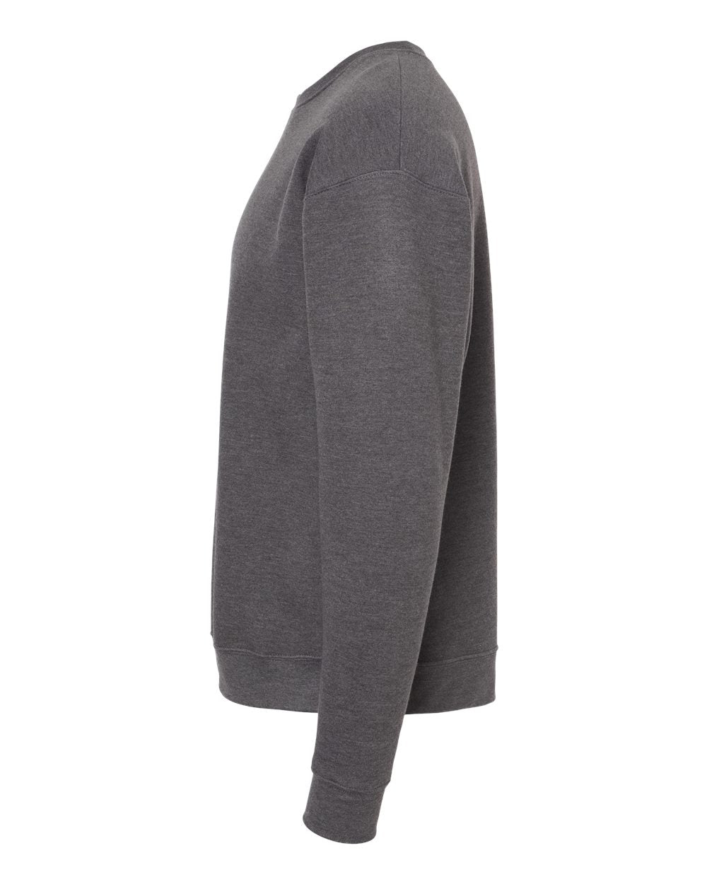 Unisex Fleece Crewneck Sweatshirt - DirectSide - B10459102 - Heather Charcoal