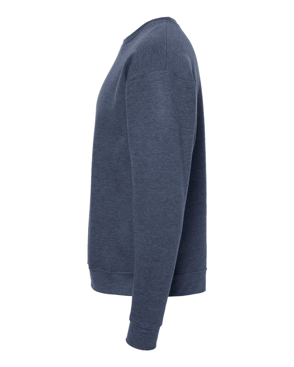 Unisex Fleece Crewneck Sweatshirt - DirectSide - B10459252 - Heather Denim