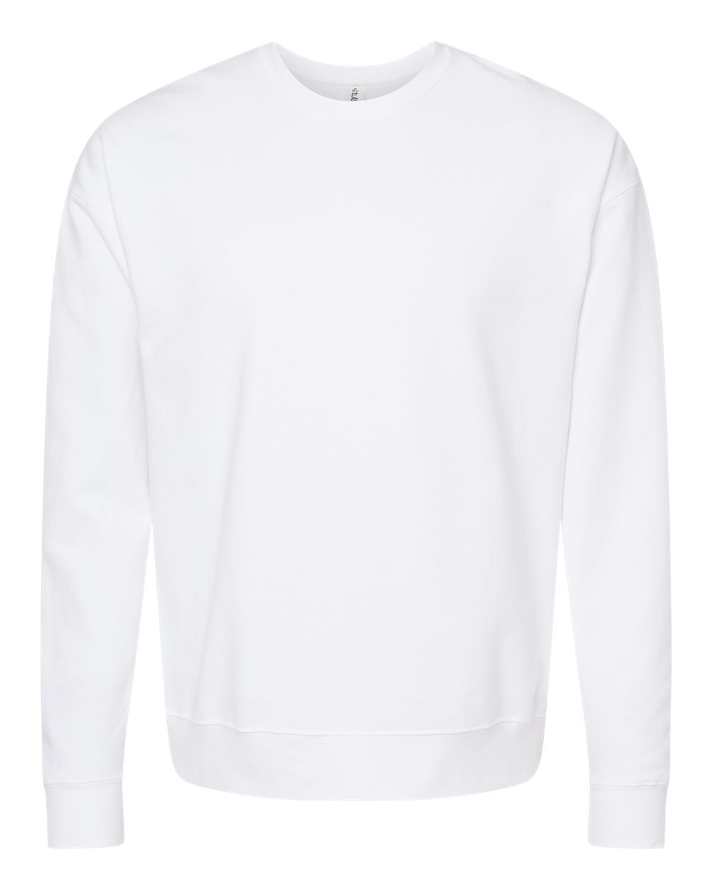 Unisex Fleece Crewneck Sweatshirt - Front - B10459002 - White