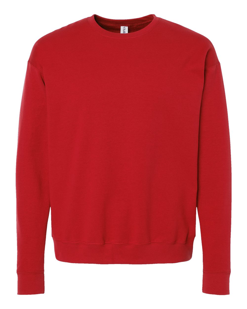 Unisex Fleece Crewneck Sweatshirt - Front - B10459112 - Red