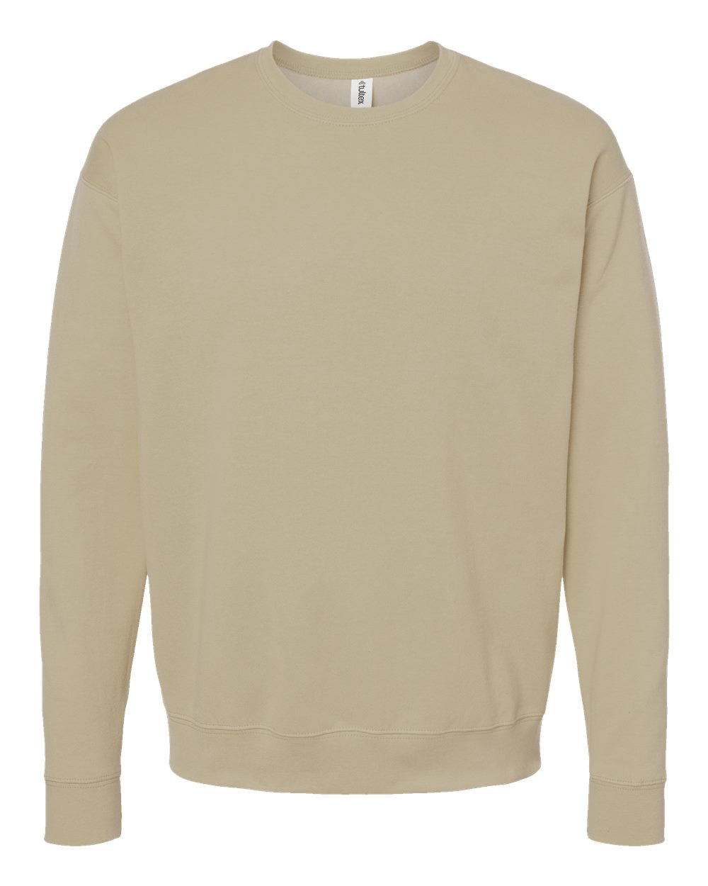 Unisex Fleece Crewneck Sweatshirt - Front - B10459242 - Sand