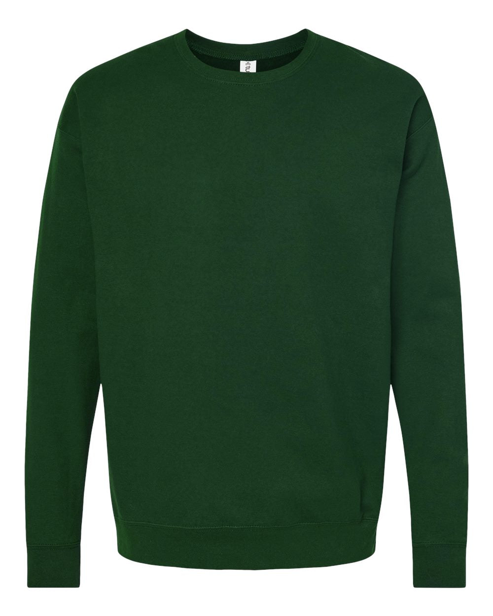 Unisex Fleece Crewneck Sweatshirt - Front - B10459542 - Forest