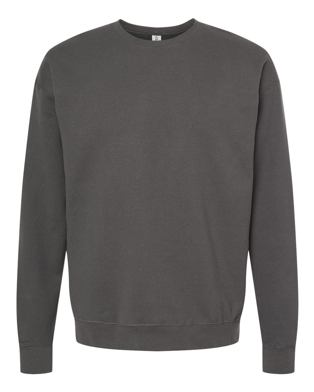 Unisex Fleece Crewneck Sweatshirt - Front - B10459592 - Charcoal
