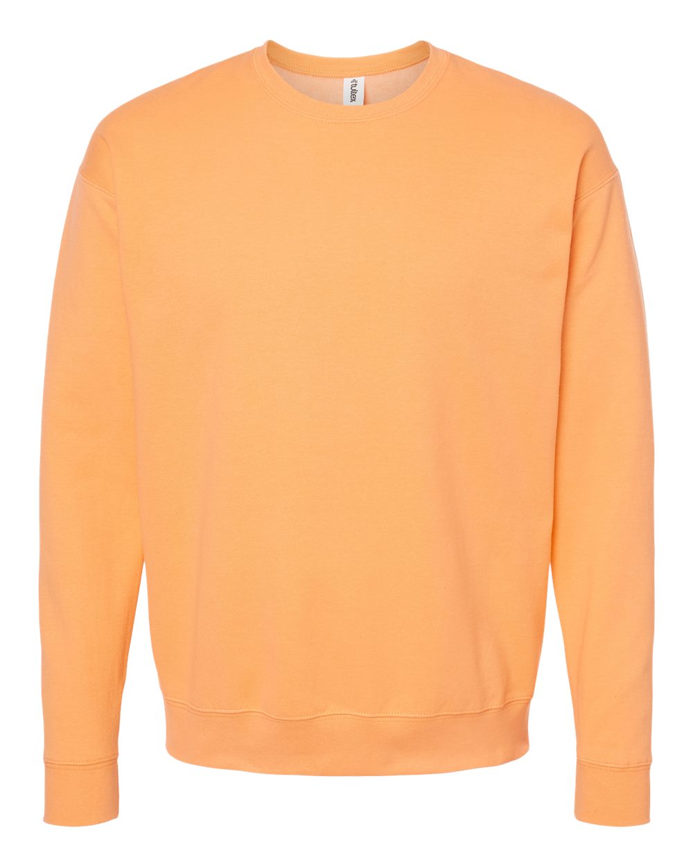 Unisex Fleece Crewneck Sweatshirt - Front - B10459662 - Cantaloupe