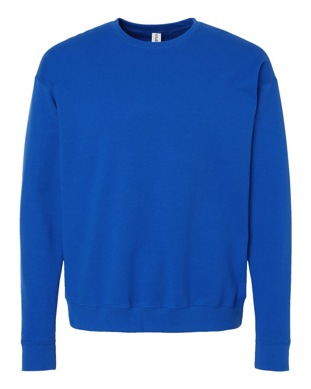 Unisex Fleece Crewneck Sweatshirt - Front - B10459752 - Royal