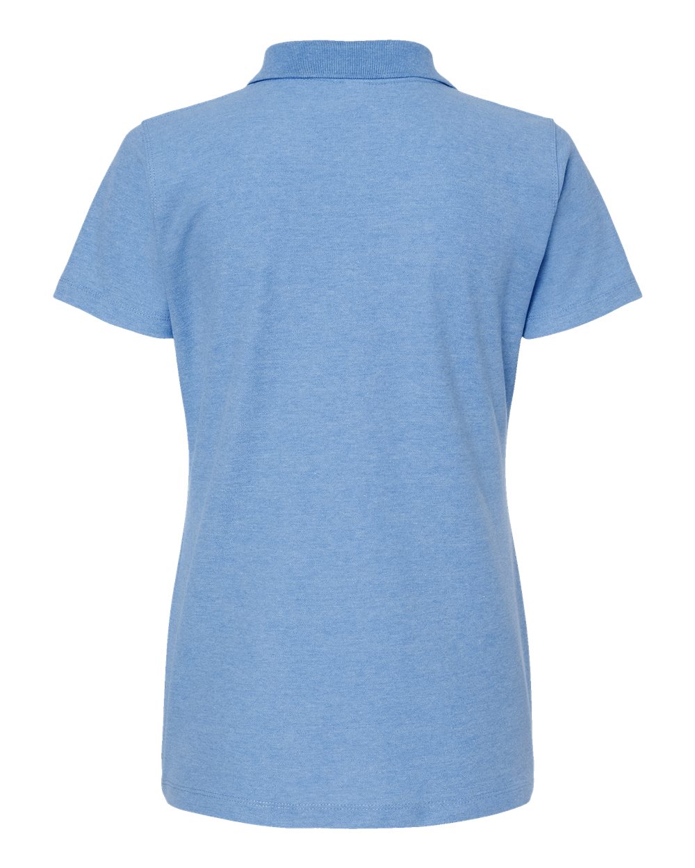 Women's 50/50 Sport Pique Polo - Back - B10659253 - Heather Light Blue