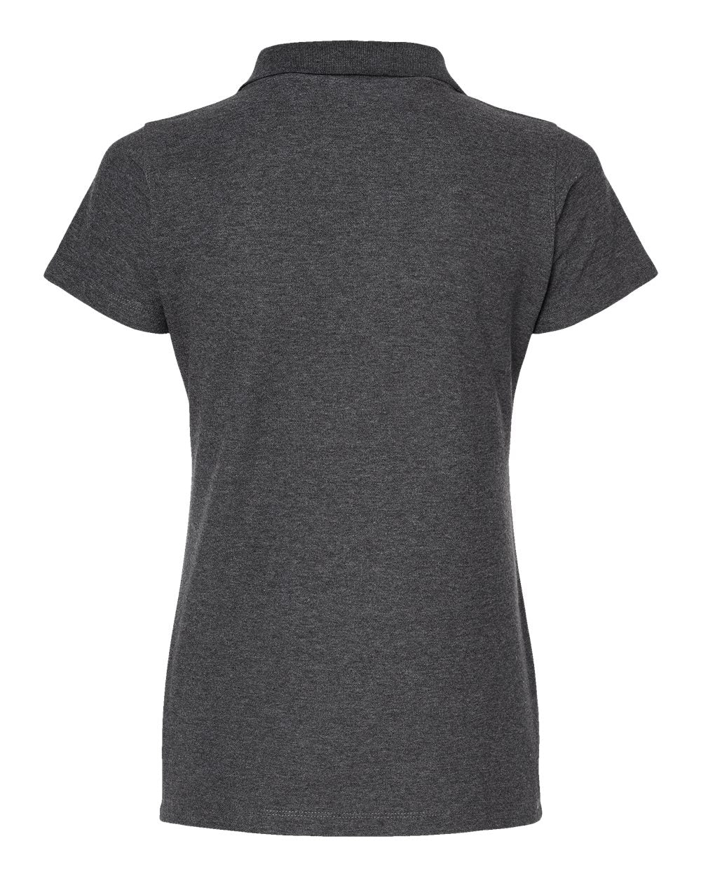 Women's 50/50 Sport Pique Polo - Back - B10659593 - Heather Charcoal