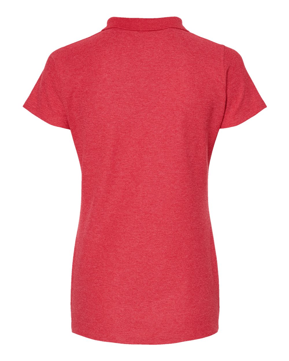 Women's 50/50 Sport Pique Polo - Back - B10659703 - Heather Red