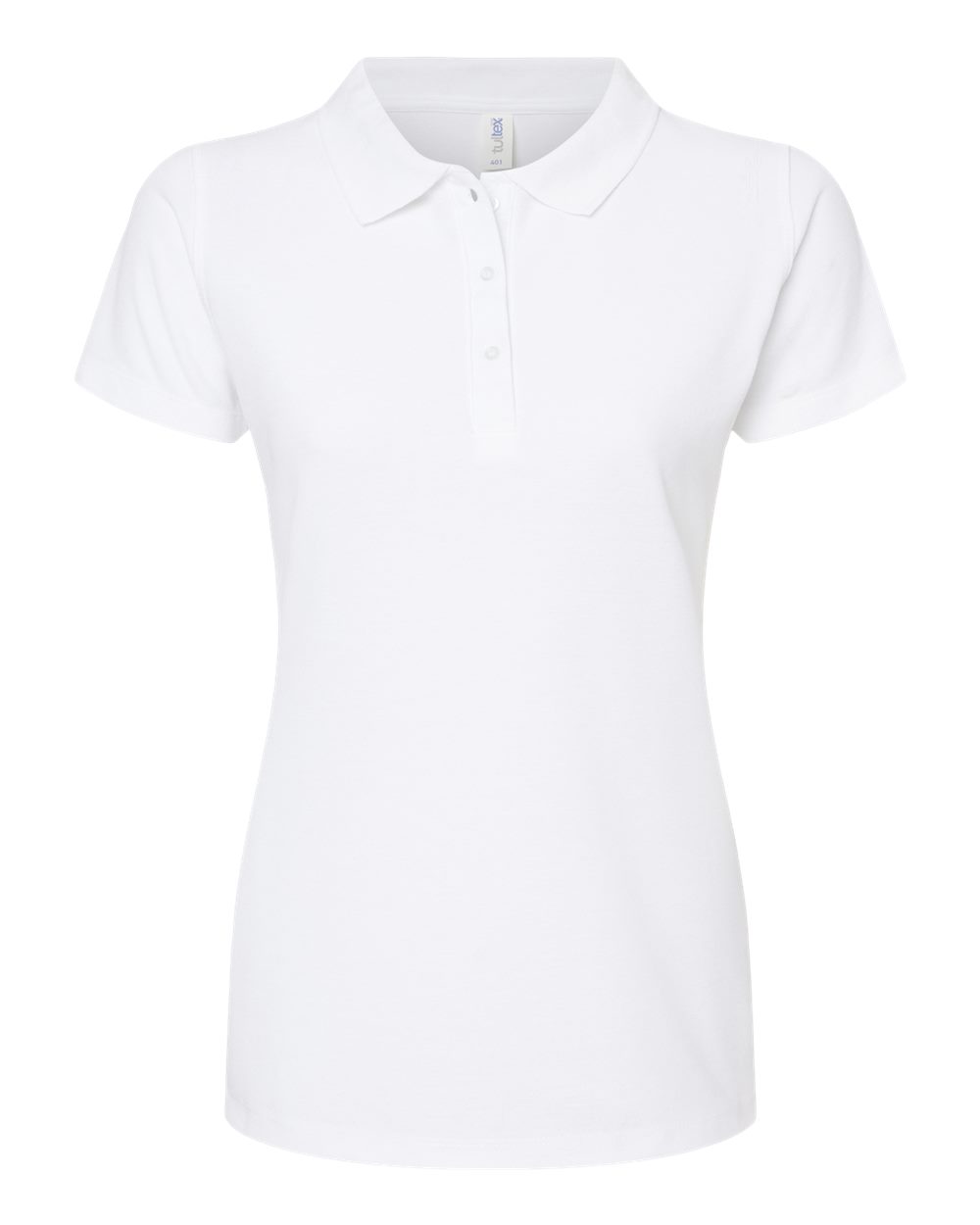 Women's 50/50 Sport Pique Polo - Front - B10659003 - White