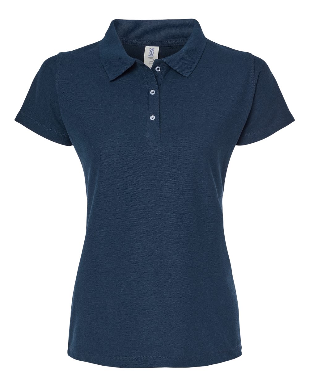 Women's 50/50 Sport Pique Polo - Front - B10659103 - Navy