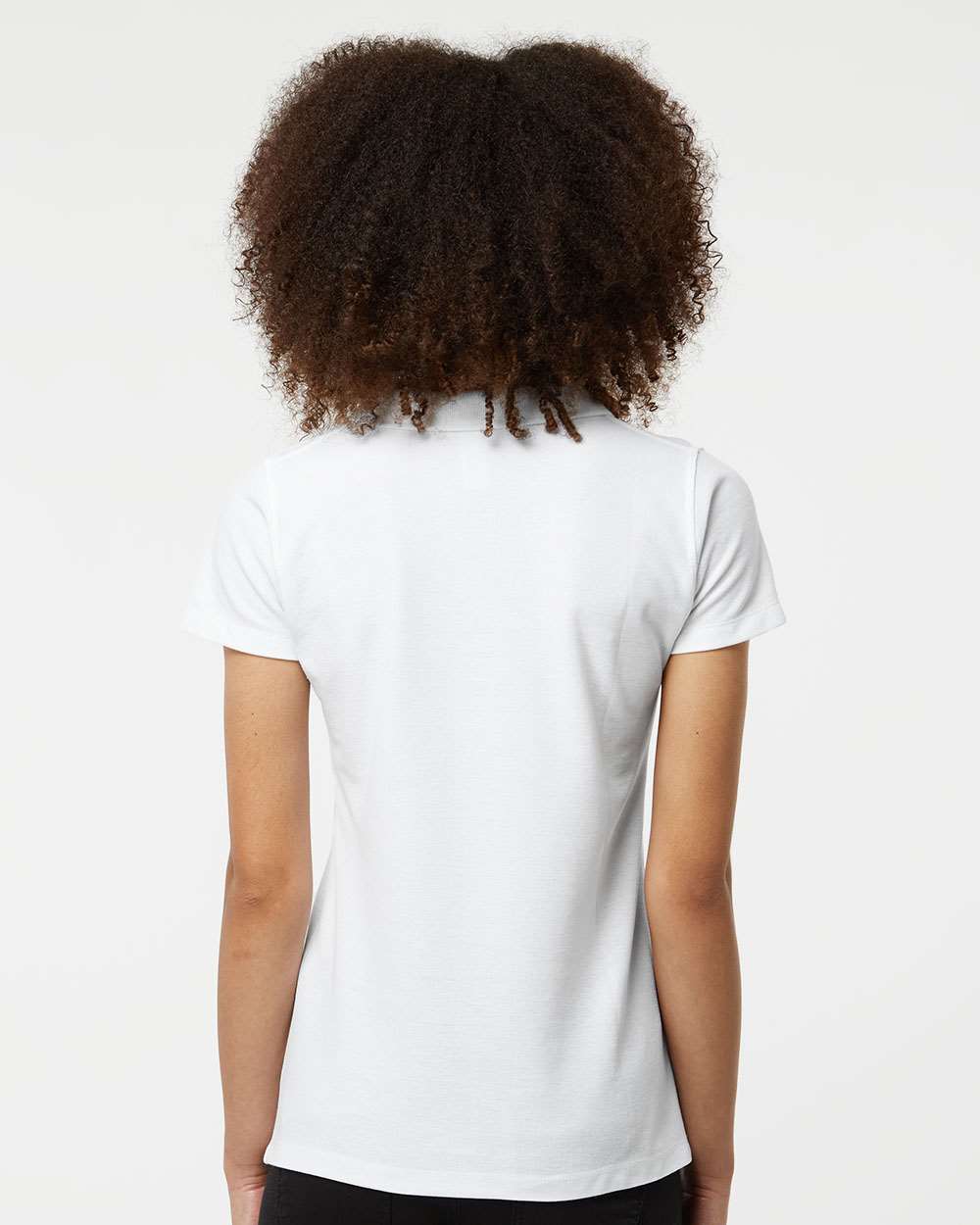 Women's 50/50 Sport Pique Polo - OnModelBack - B10659003 - White