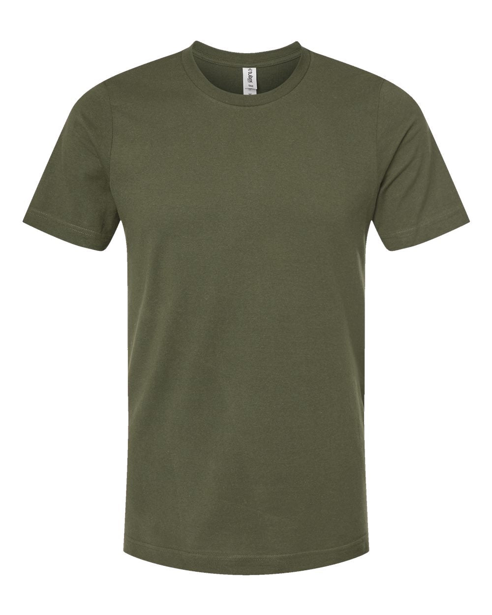 Men's Premium Cotton T-Shirt - Front - B10859112 - Olive