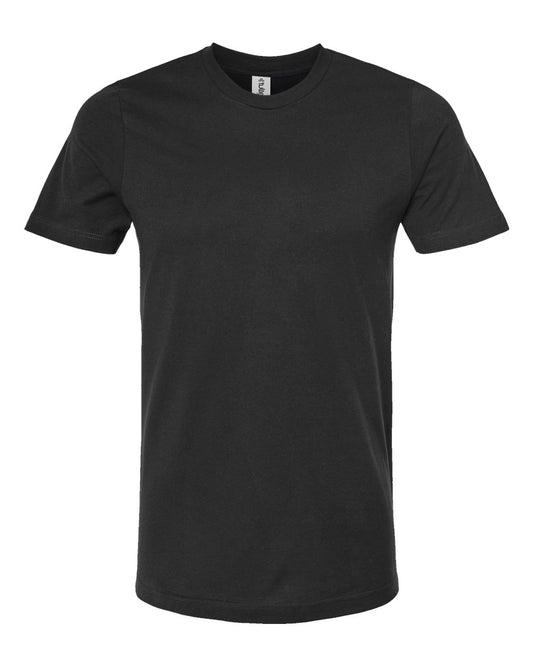 Men's Premium Cotton T-Shirt - Front - B10859502 - Black