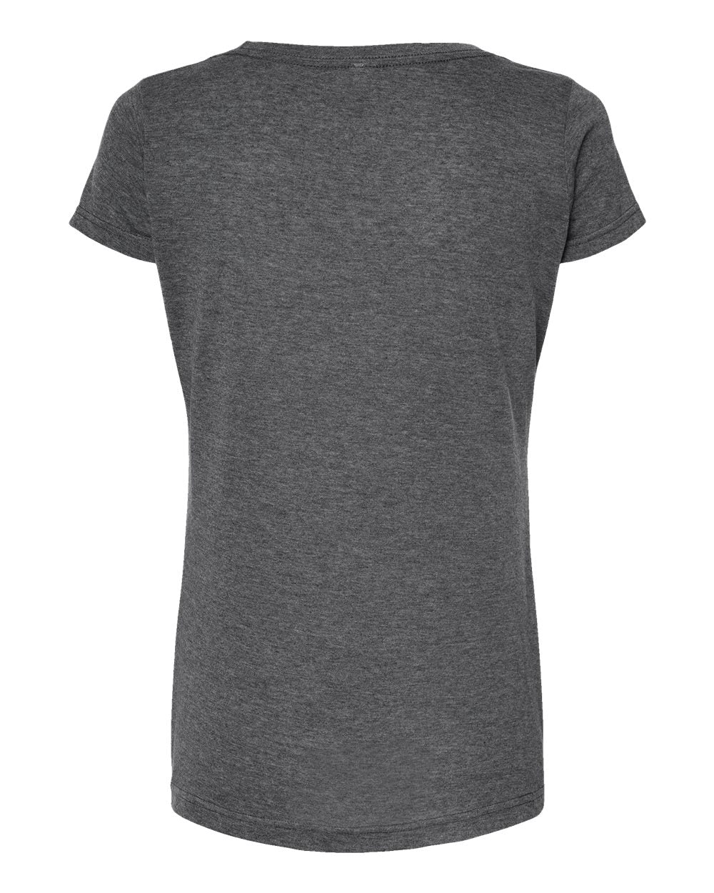 Women's Poly-Rich Scoop Neck T-Shirt - Back - B30159592 - Heather Charcoal