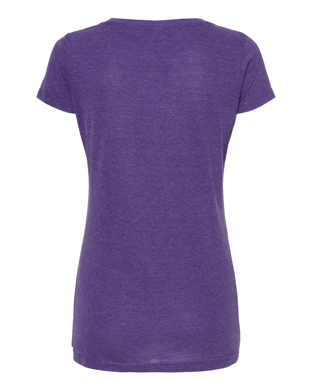 Women's Poly-Rich Scoop Neck T-Shirt - Back - B30159672 - Heather Purple