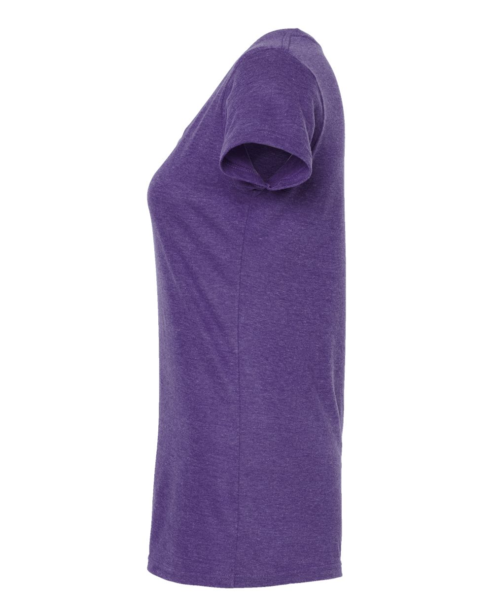 Women's Poly-Rich Scoop Neck T-Shirt - DirectSide - B30159672 - Heather Purple