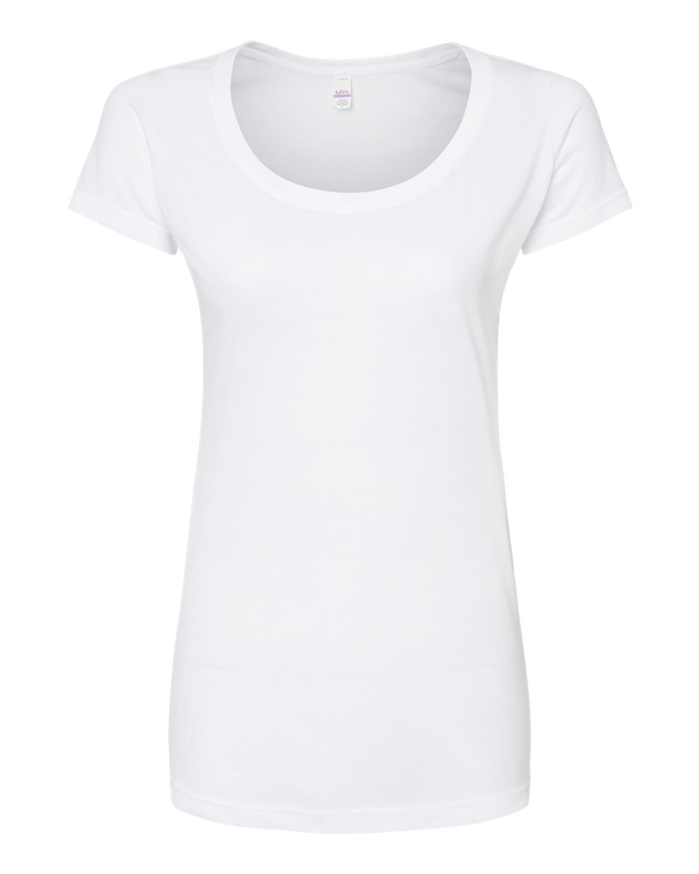 Women's Poly-Rich Scoop Neck T-Shirt - Front - B30159002 - White