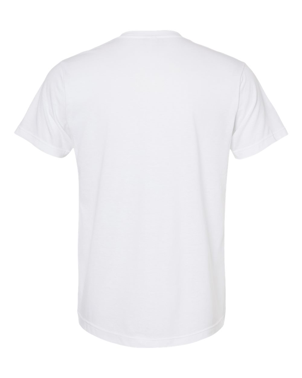 Men's Poly-Rich V-Neck T-Shirt - Back - B20059002 - White