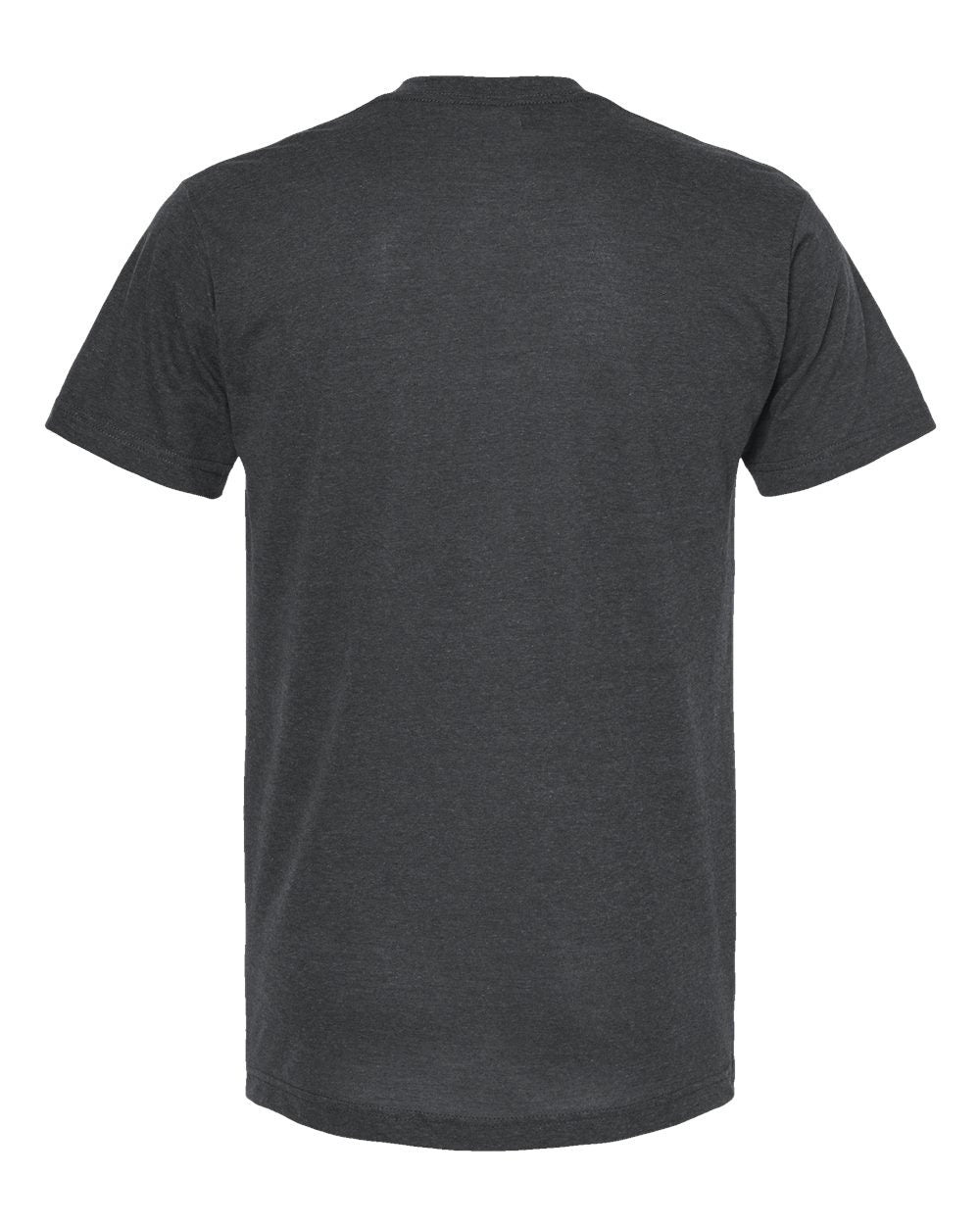 Men's Poly-Rich V-Neck T-Shirt - Back - B20059102 - Heather Charcoal