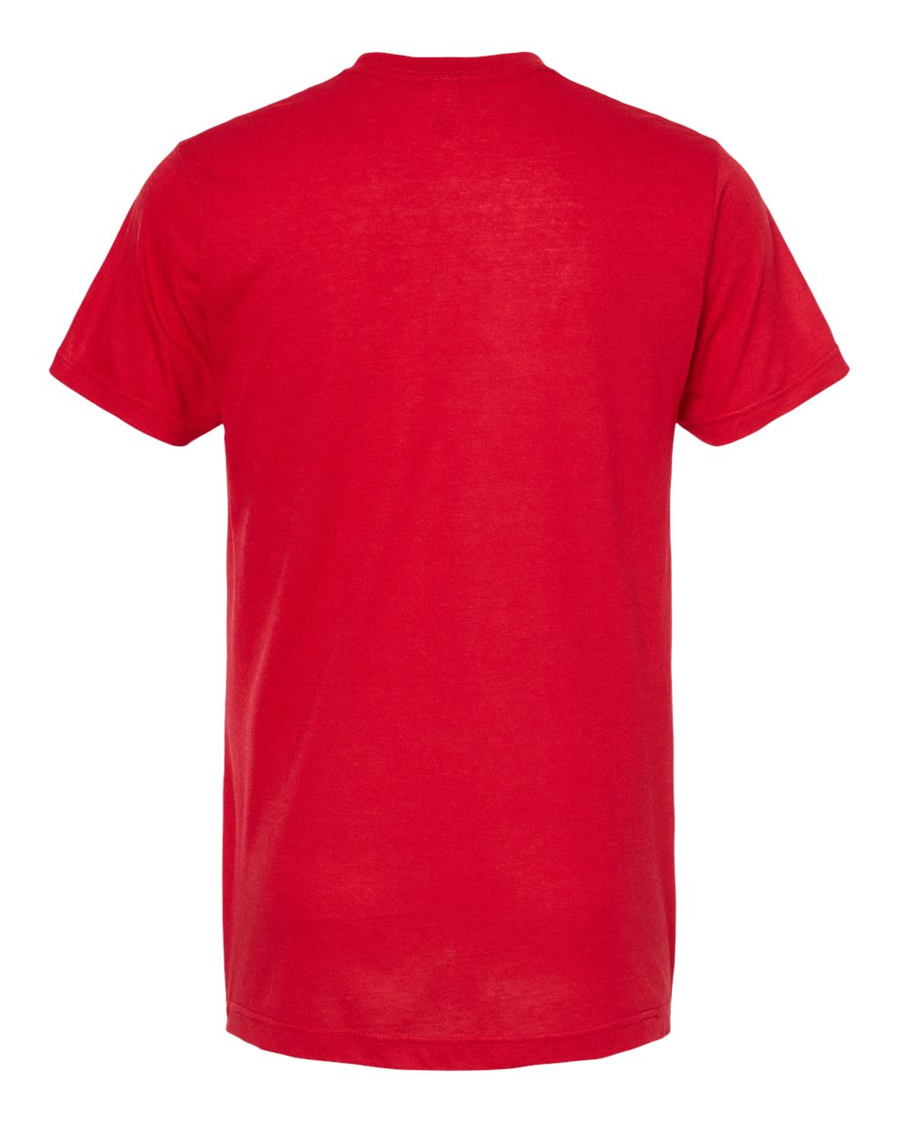 Men's Poly-Rich V-Neck T-Shirt - Back - B20059132 - Red