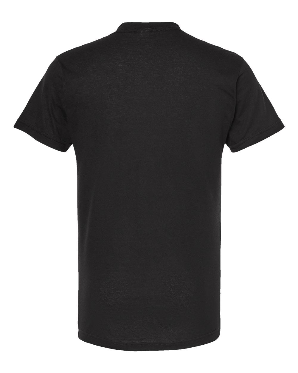 Men's Poly-Rich V-Neck T-Shirt - Back - B20059502 - Black