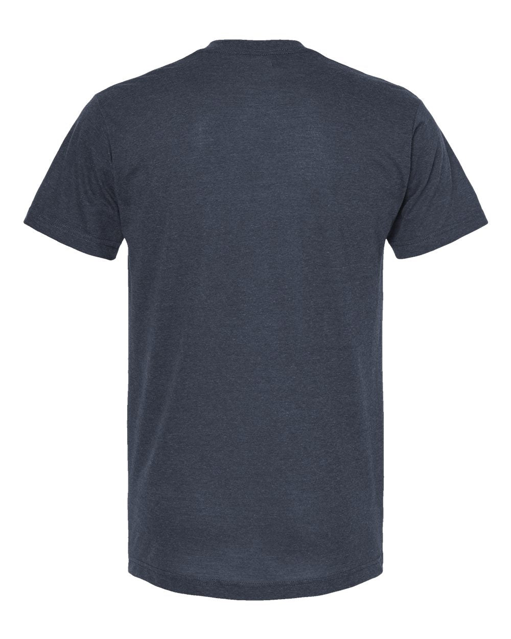 Men's Poly-Rich V-Neck T-Shirt - Back - B20059652 - Heather Navy